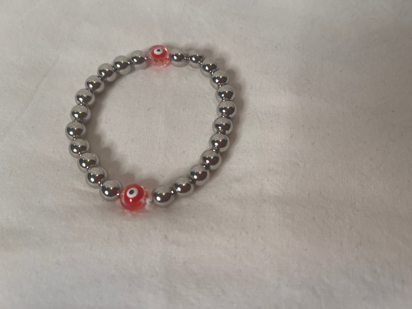 Silver Evil Eye Bracelet – Symbol of Protection