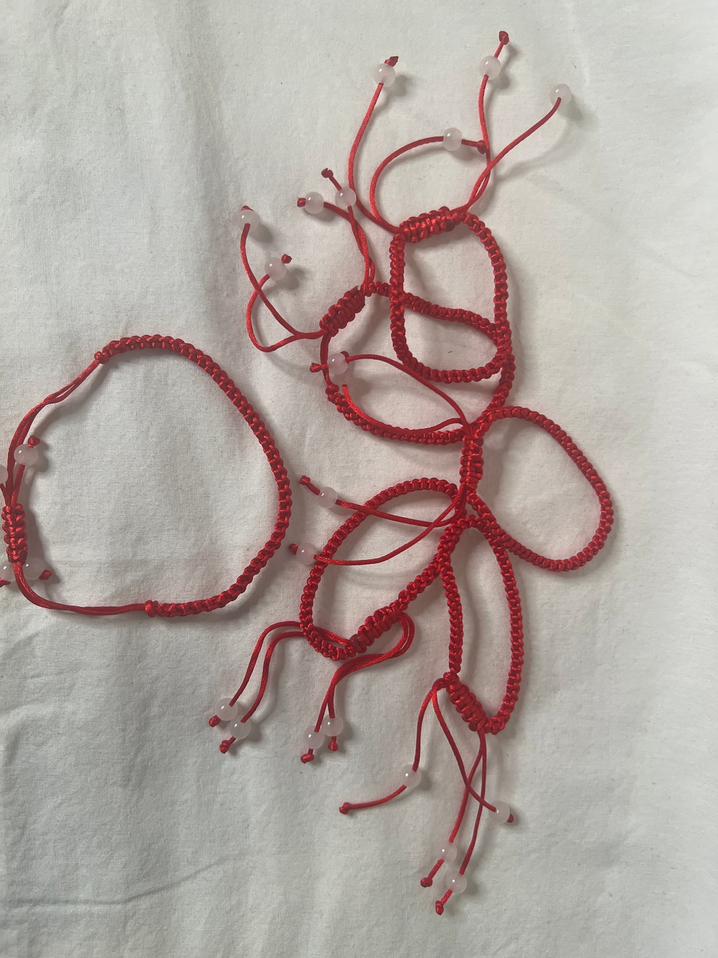 Red String Kabbalah Adjustable Bracelet – Handmade Good Luck Wristband