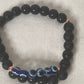 6mm Black Onyx & Copper Evil Eye Bracelet – Strength & Protection