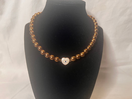 10mm Copper Hematite Necklace – Stress Relief & Energy Balance