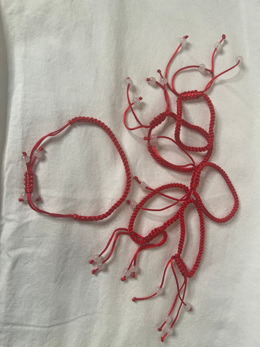 Red String Kabbalah Adjustable Bracelet – Handmade Good Luck Wristband
